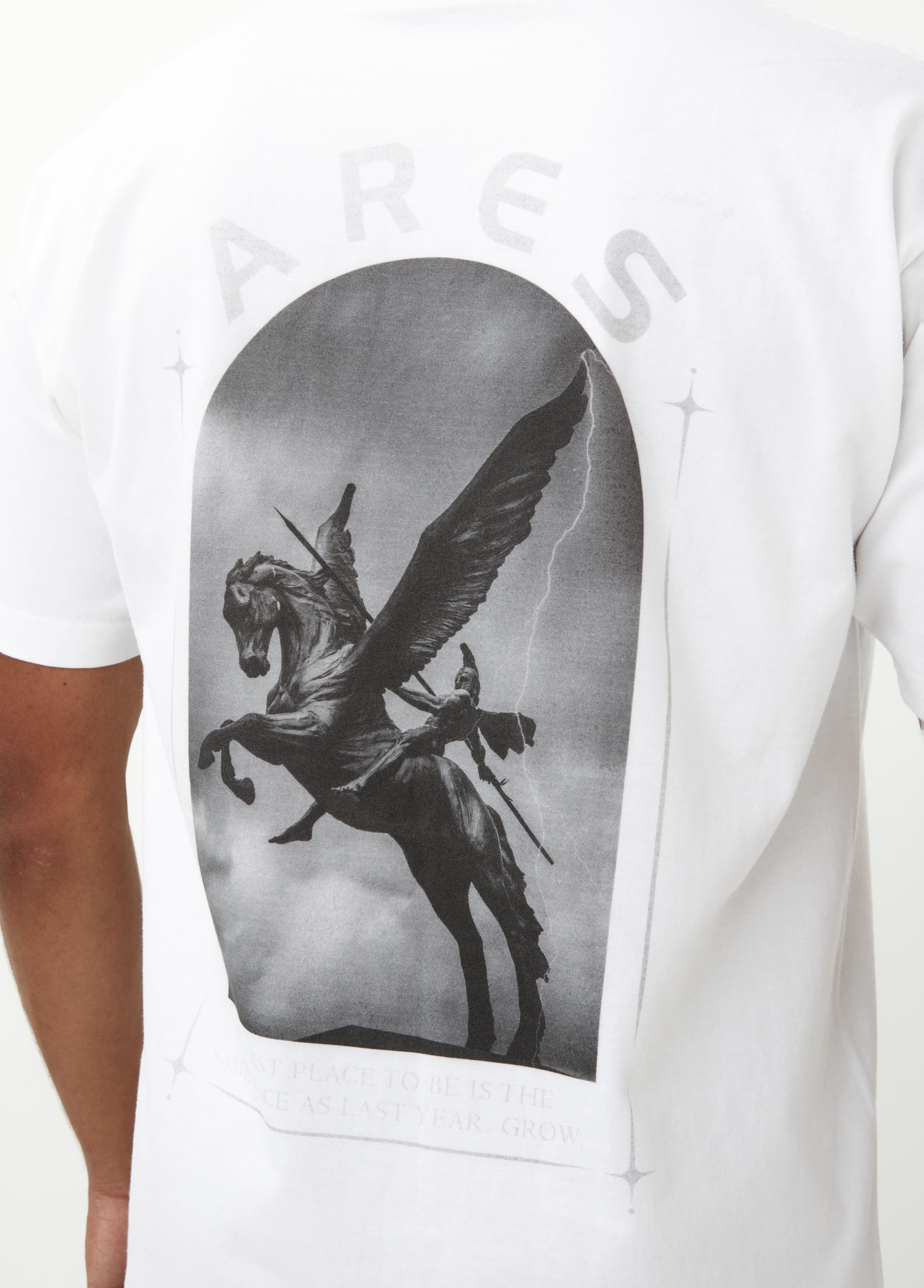 Pegasus Royalty White Design T-Shirt