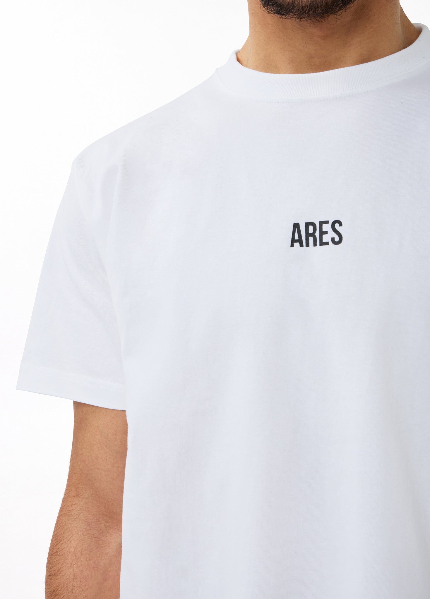 Oversized T Shirt White Blue 4 Year Anniversary