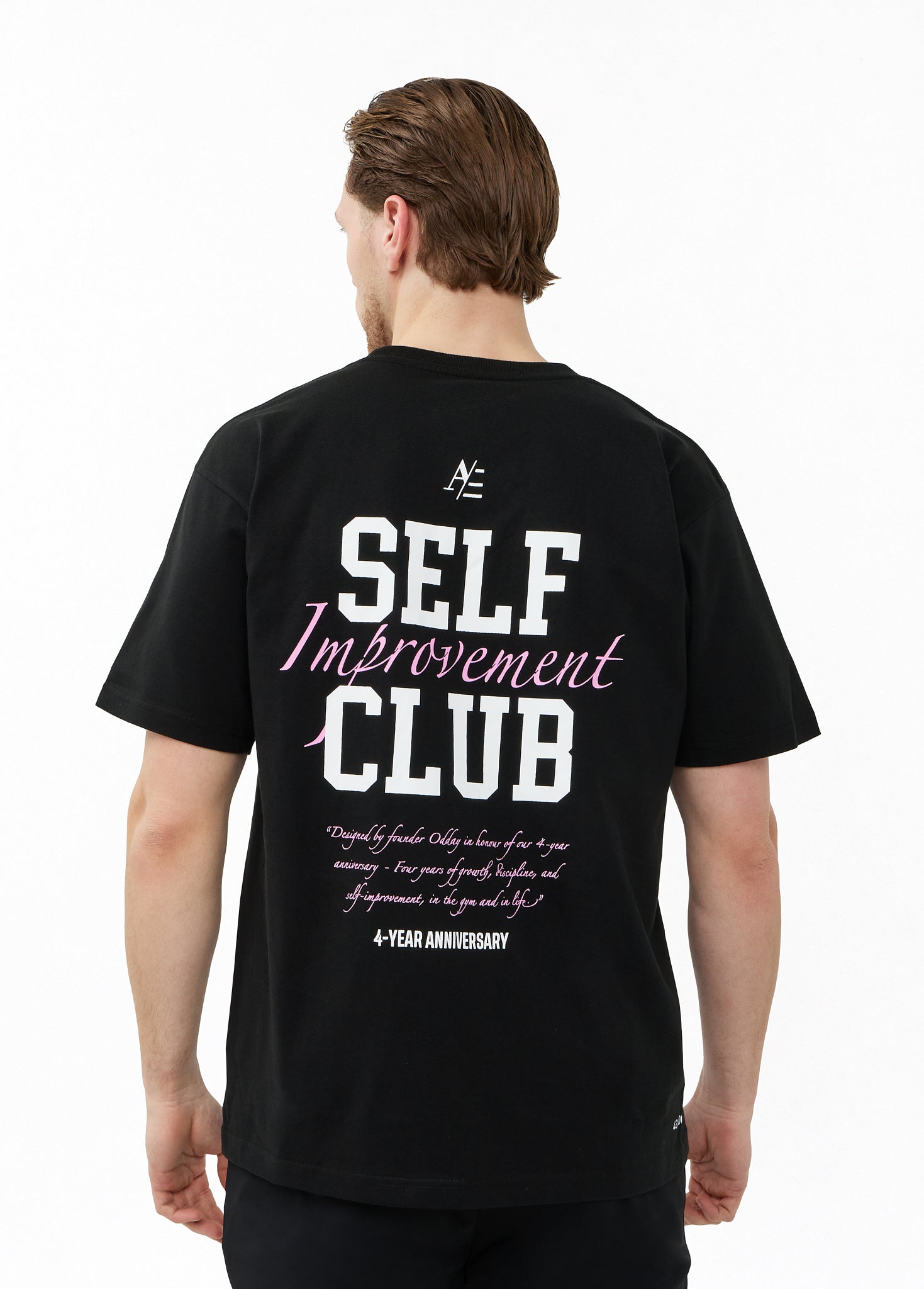 Oversized T Shirt Black Pink 4 Year Anniversary