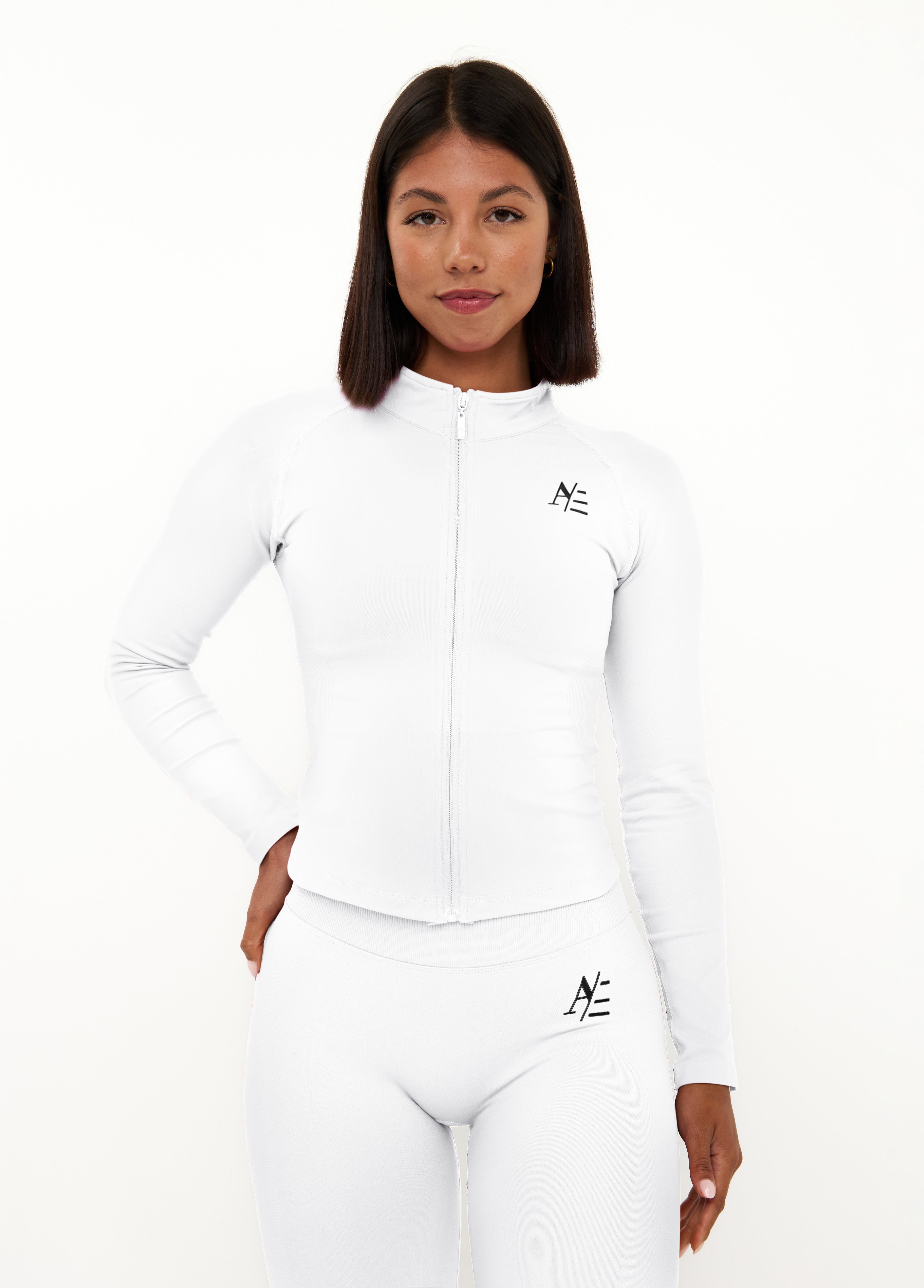 Zippers Pearl White