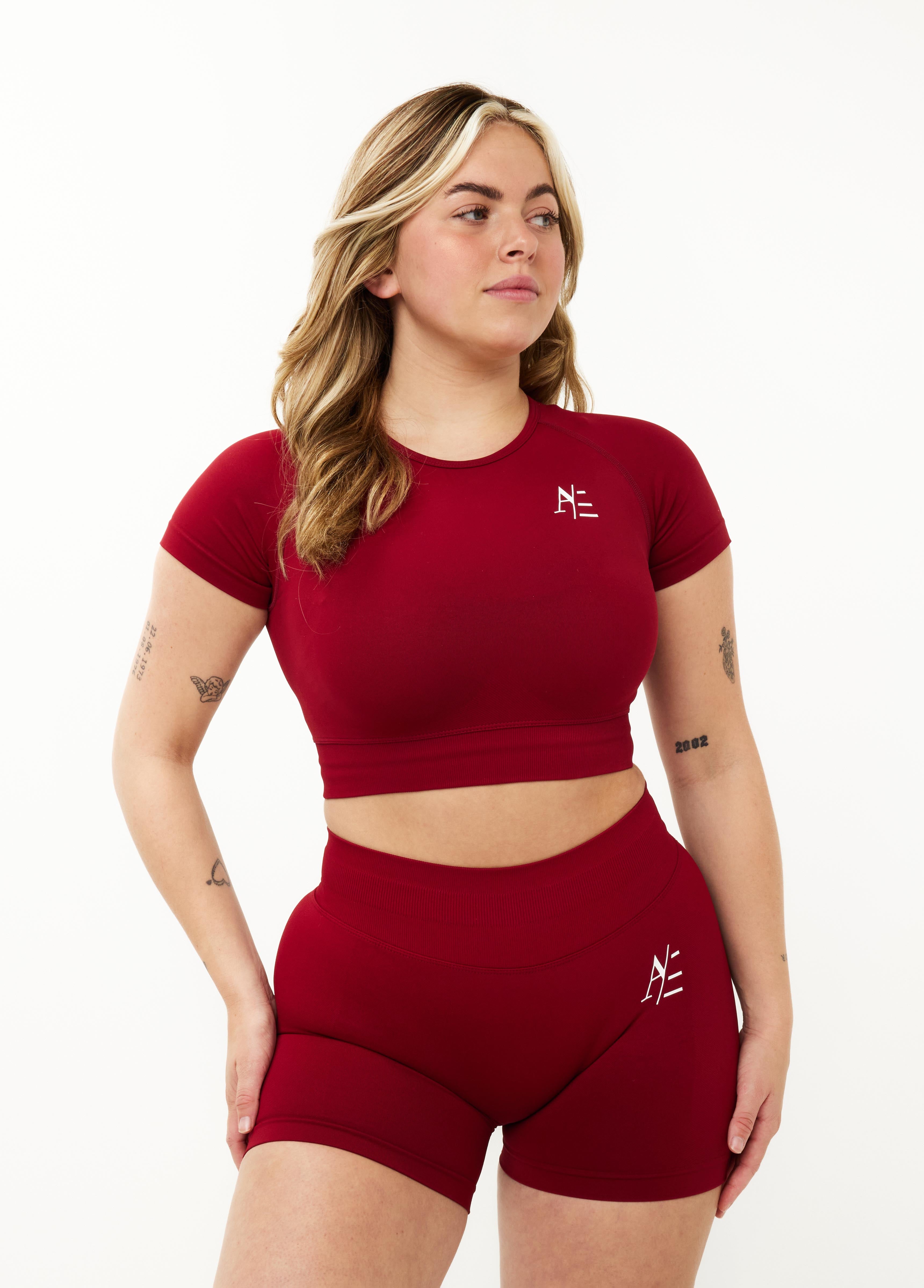 Short Sleeve Ruby Red