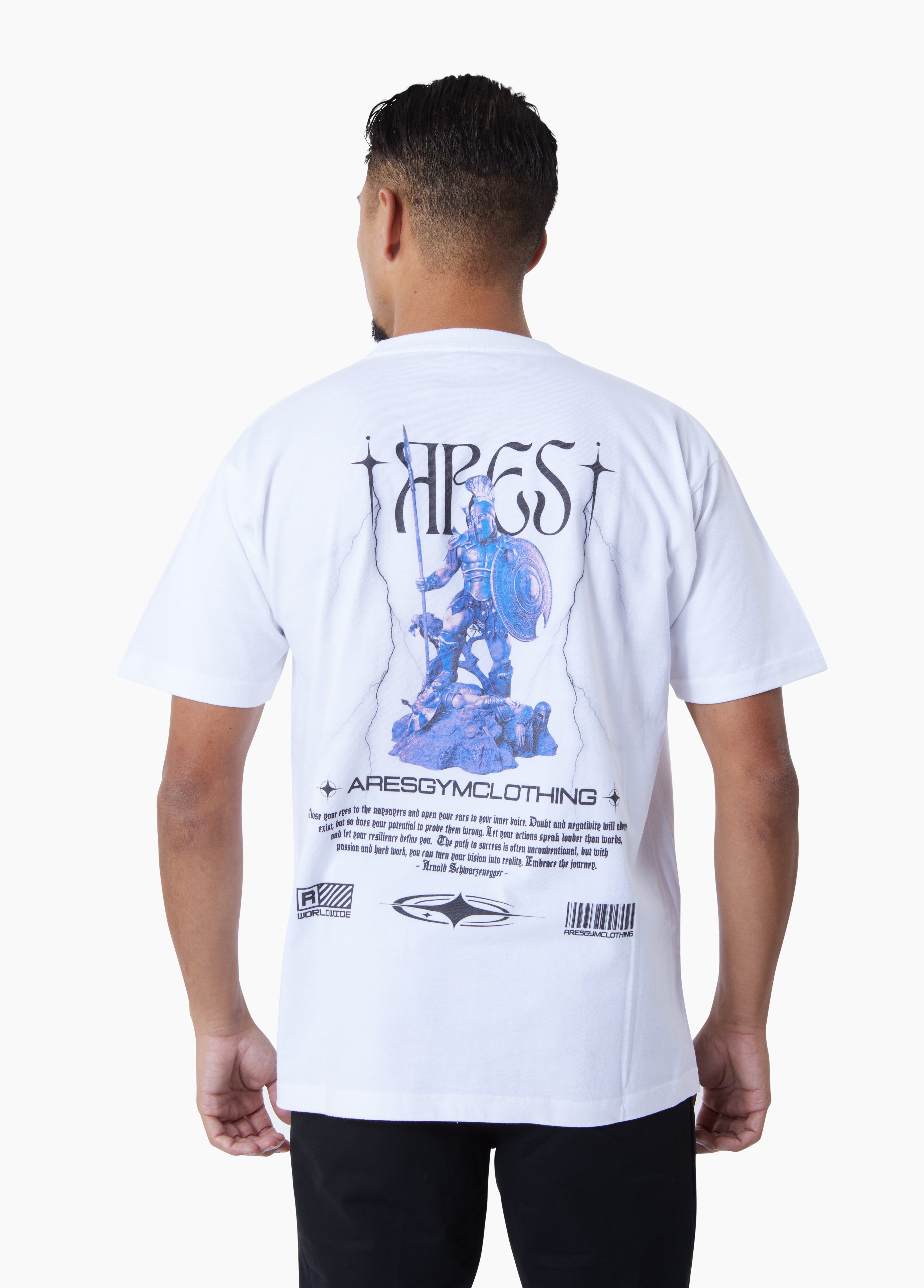 Royalty White Purple Design T-Shirt