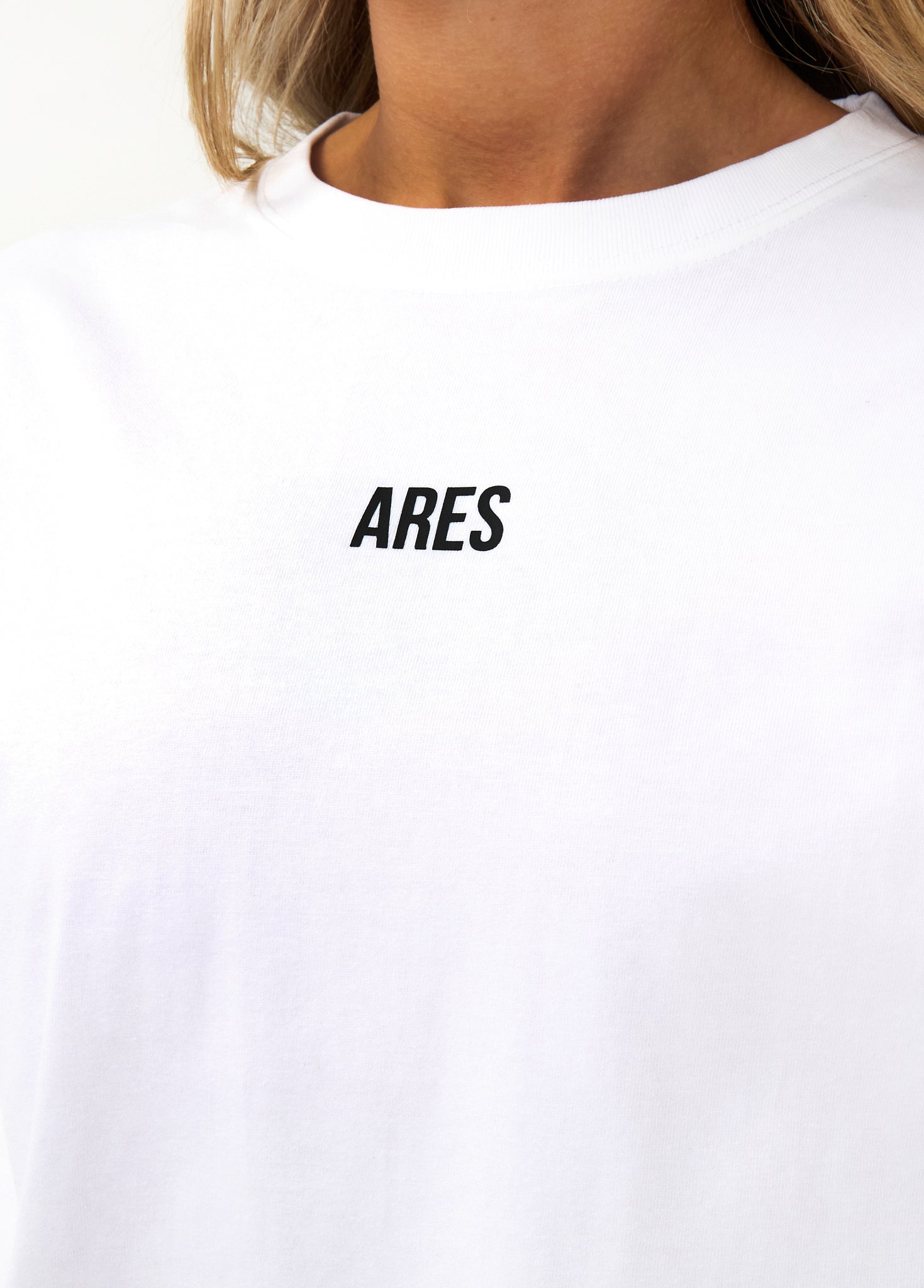 Oversized T Shirt White Blue 4 Year Anniversary