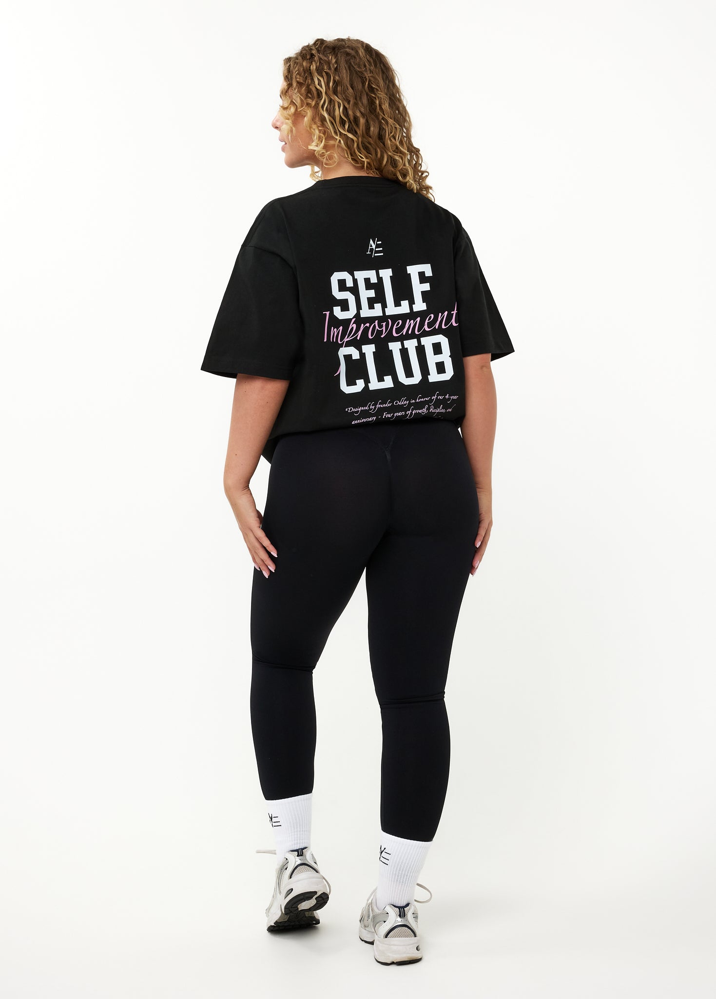 Oversized T Shirt Black Pink 4 Year Anniversary